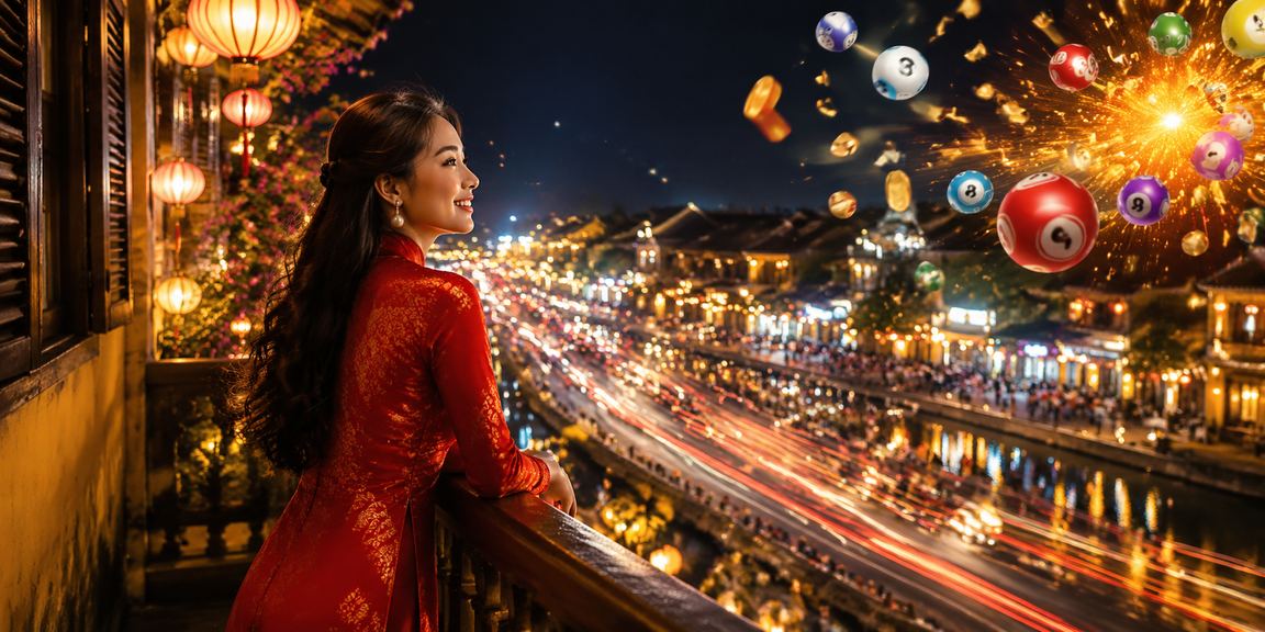 Ánh đèn lồng Hội An lung linh về đêm tạo không khí hứng khởi khi tham gia trò chơi có thưởng tại kenh14